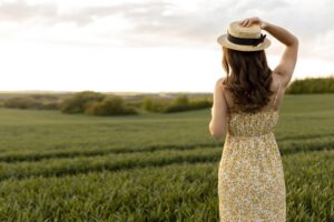 Woman in a field
