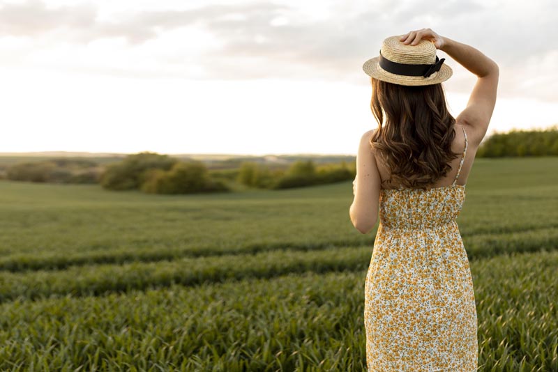 Woman in a field